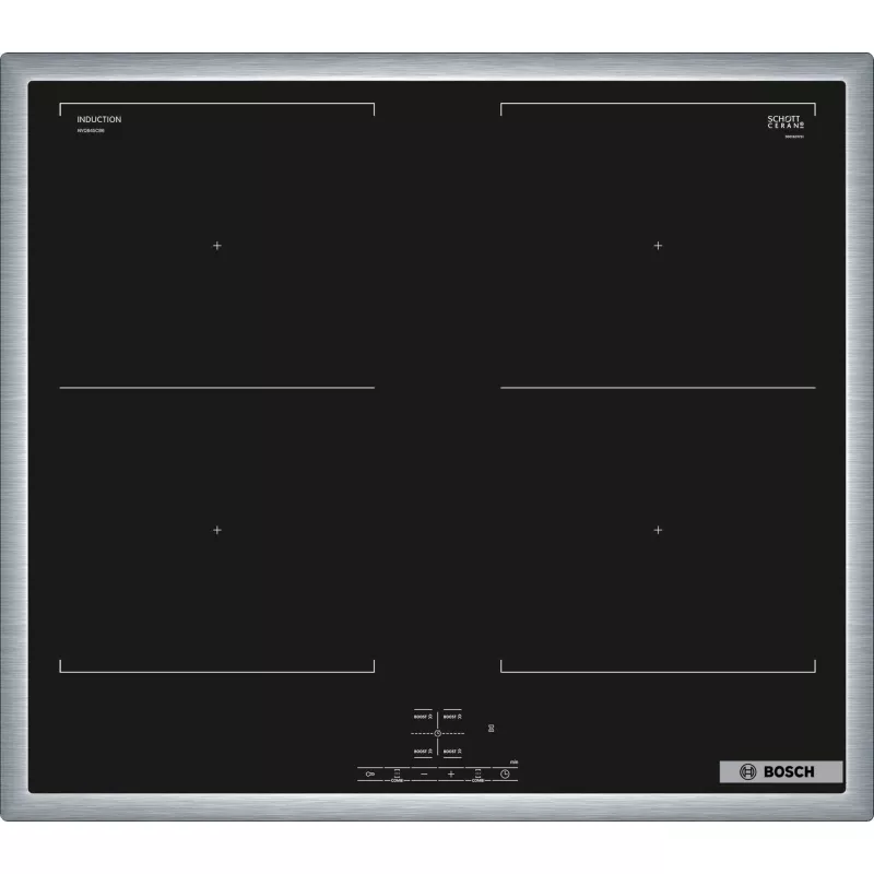 Bosch HEG578BB4 + NVQ645CB6E gatavošanas ierīču komplekts, zonas indukcijas plīts, elektriskā