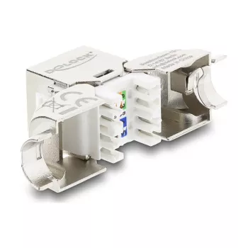 RJ45 Keystone Module Socket Cat.6A DELOCK 90798 — LSA terminācija