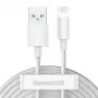 Baseus TZCALZJ-02 mobilā tālruņa kabelis Balts 1,5 m USB A Lightning