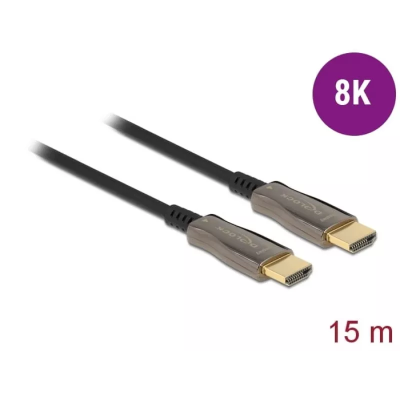 Aktīvs optiskais HDMI kabelis DeLOCK 84037 8K 60 Hz 15 m
