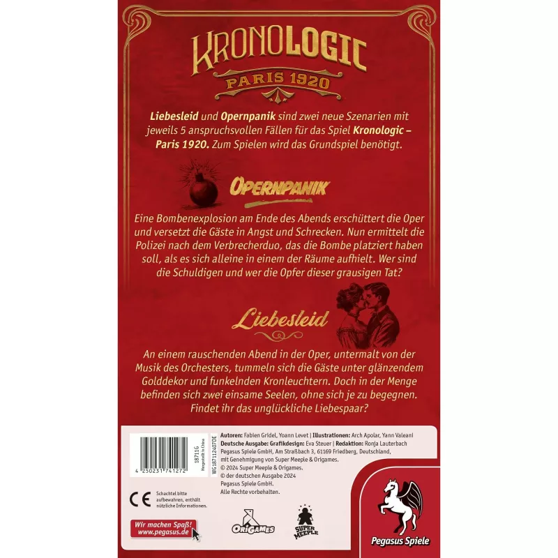Kronologic - Paris1920: Liebesleid & Opernpanik, galda spēles paplašinājums