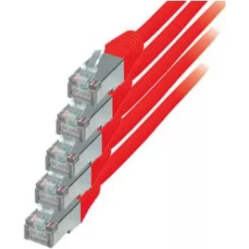 Tīkla kabelis S/CONN sarkans Cat6 S/FTP 0,5 m