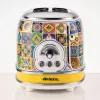Ariete 155 Toaster Positano, 810 W, 2 šķēles, 6 apbrūnināšanas līmeņi, drupatu paplāte, atkausēšanas funkcija, automātiska izmešana, bez skavām