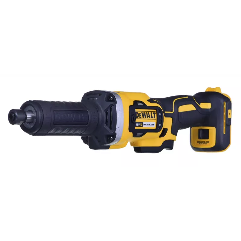 Taisnais matu slīpmašīns DeWALT DCG426N-XJ, 18V baterija, 5000–25000 RPM, uzmava Ø līdz 6 mm, 760 W izejas jauda, 1,19 kg