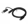 Lenovo 4X90U90618 USB kabelis USB 3.2 Gen 1 (3.1 Gen 1) 1 m USB A/USB C USB C Melns