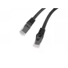 Tīkla kabelis Lanberg PCU6-10CU-0200-BK Cat6 U/UTP RJ-45 tiešais 2 m melns