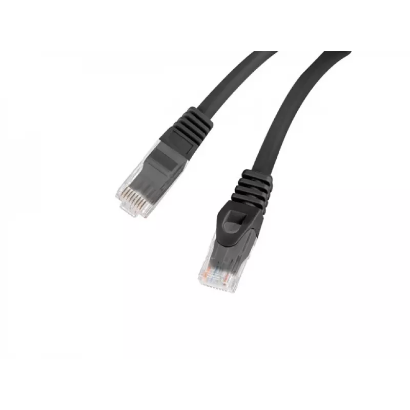 Tīkla kabelis Lanberg PCU6-10CU-0200-BK Cat6 U/UTP RJ-45 tiešais 2 m melns