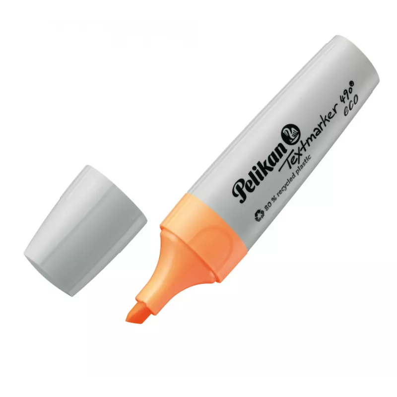 Marker Pelikan Textmarker 490 eco 4 gab. slīps uzgalis zaļš oranžs rozā dzeltens