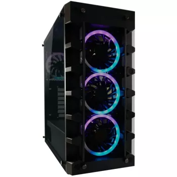 LC Power Gaming 709B Solar_System_X - Tornis - ATX - bez barošanas bloka - Melns - USB/Audio (LC-709B-ON)