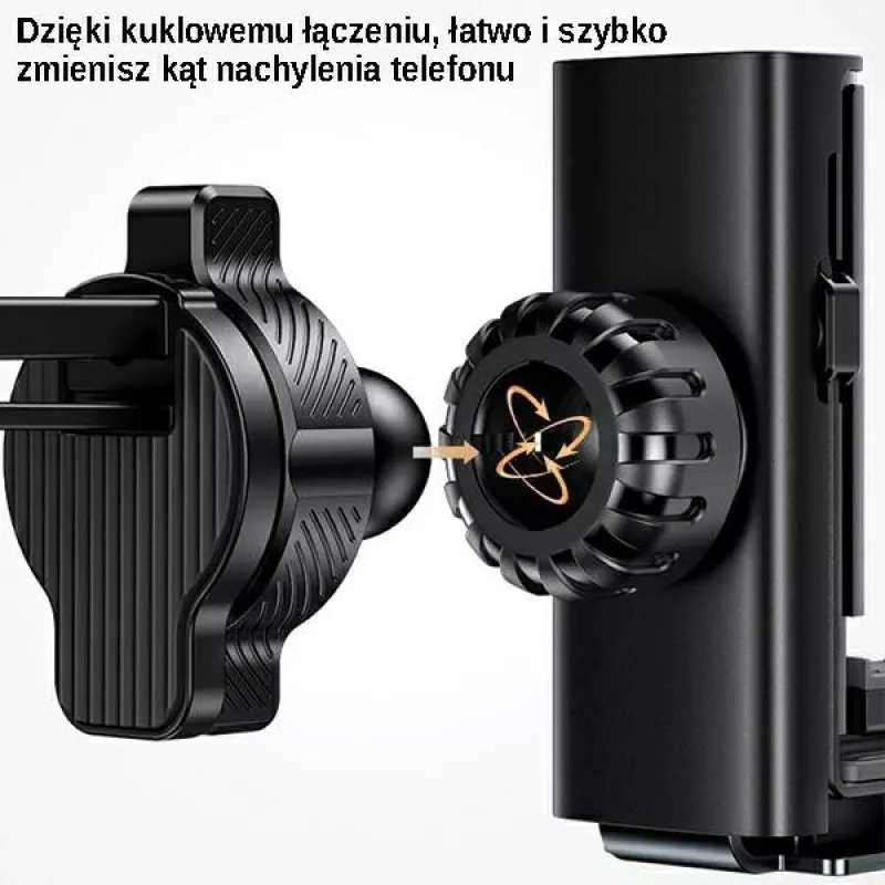 USAMS Auto telefona turētājs 4,7–7 collām universāls telefona statīvs automašīnā gravitācijas viedtālruņa turētājs ventilācijas atveres klips stiprinājums GPS atbalsts iPhone Xiaomi Samsung