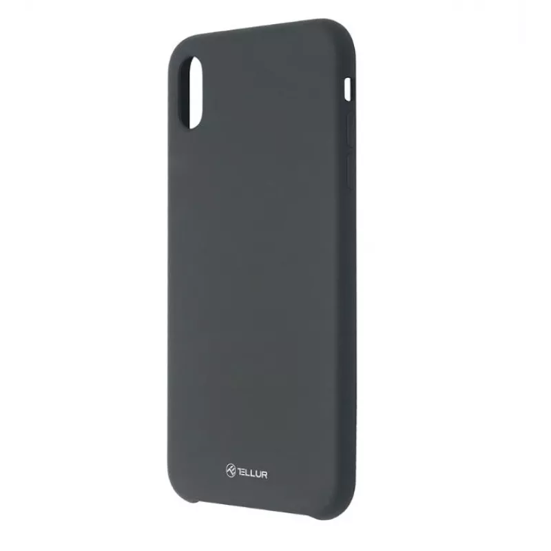 Telefona maciņš Tellur Liquid Silicone iPhone XS Max — melns