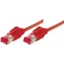 Tecline 73601R Ethernet komutācijas kabelis sarkans
