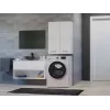 Topeshop POLA MINI DD balts vannas istabas uzglabāšanas skapis Balts