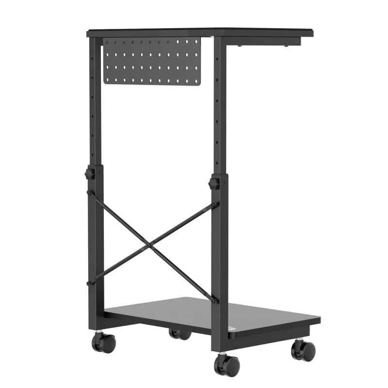 CPU ratiņu statīvs ar NanoRS plauktu, maks. 80 kg, regulējams augstums 550–850 mm, RS430
