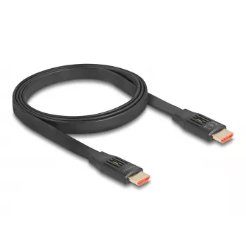 DeLOCK HDMI kabelis 5 m, A tipa vīr. savienotājs uz A tipa vīr. savienotāju, 48 Gbit/s, melns