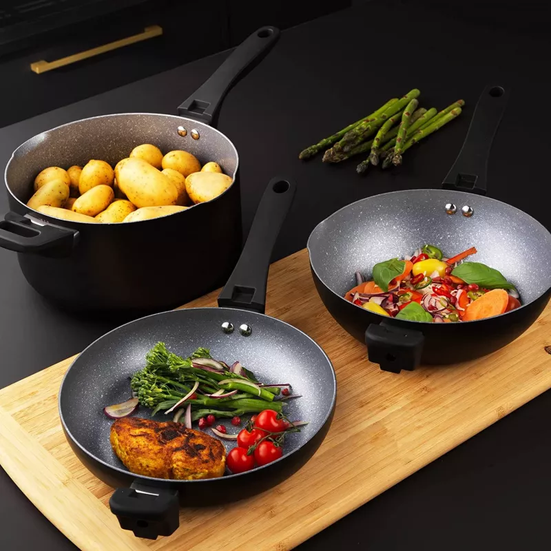 Galda piederumu komplekts Russell Hobbs RH01840EU7 — 4-daļīgs kraujams metālisks marmors