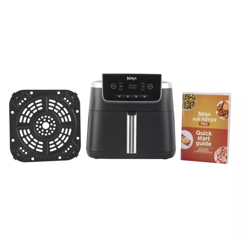 Karstā gaisa fritieris Ninja AF140EU viens 4,7 L 1750 W Melns, 4 programmas, LCD, kraukšķināšanas plāksne