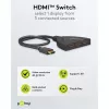 Goobay | HDMI pārslēdzējs 3 pret 1 (4K @ 30 Hz) | 58487 | Melns | HDMI ligzda | 3 HDMI ligzdas | 0,58 m