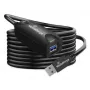 USB A uz USB A kabelis MediaRange MRCS242 USB 3.2 Gen 1 (3.1 Gen 1) 5 m 5 Gbit/s Melns