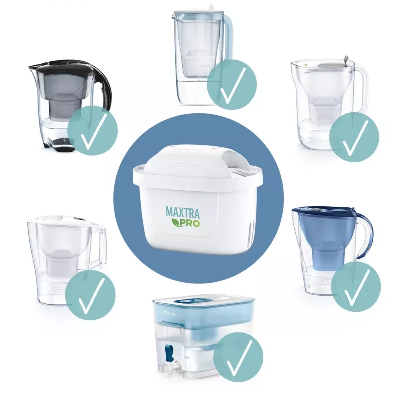 Ūdens filtra kārtridžs BRITA Maxtra+ Pure Performance, tehnopolimērs, 150 L ietilpība, 3 gab.
