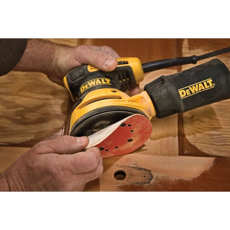 Orbitālais slīpētājs DeWalt DWE6423-QS, 280 W, 8 000–12 000 OPM, 2,6 mm orbīta, 1,28 kg
