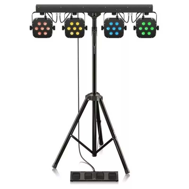Behringer STAGE TRI LED BUNDLE ST1 Set 4xLEDPAR ar kontrolieri + statīvu