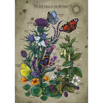 Galda spēle Ravensburger Circle of Life Butterfly 1000 gabaliņu