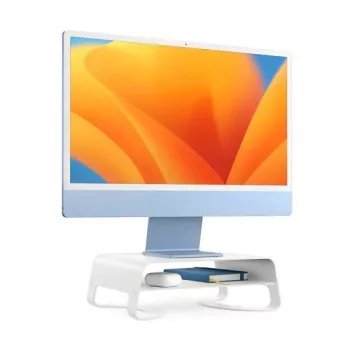 Curve Riser statīvs iMac un displejiem balts