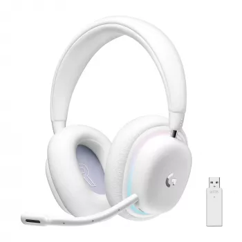 Logitech G G735 bezvadu spēļu austiņas ar pielāgojamu LIGHTSYNC RGB apgaismojumu, LIGHTSPEED Bluetooth 3,5 mm AUX, saderīgas ar PC un mobilajām ierīcēm