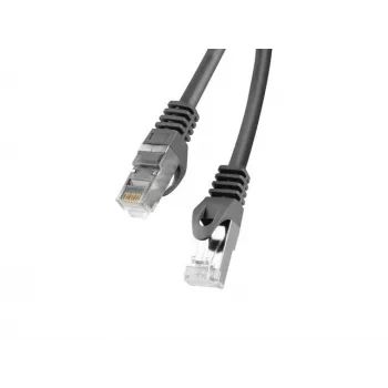 Lanberg Cat6 tīkla kabelis RJ-45 uz RJ-45 PCF6-10CC-0500-BK, 5 m, F/UTP, 250 MHz, melns