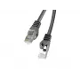 Lanberg Cat6 tīkla kabelis RJ-45 uz RJ-45 PCF6-10CC-0500-BK, 5 m, F/UTP, 250 MHz, melns