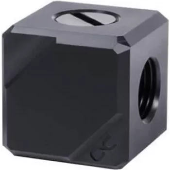 Alphacool Eiszapfen savienojuma terminālis 4-virzienu G1/4 IG - melns acetāls (17557)