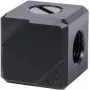 Alphacool Eiszapfen savienojuma terminālis 4-virzienu G1/4 IG - melns acetāls (17557)