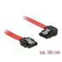 SATA kabelis DeLOCK 83963 0,3 m SATA 7-pin melns sarkans