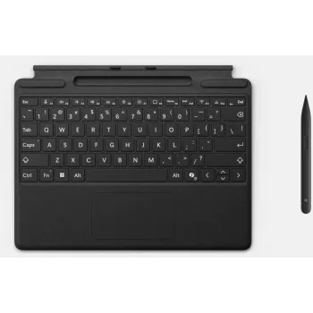 Tastatūras vāciņš Microsoft Surface Pro Flex Type Cover Y8U-00006 ar Surface plāns Pen 2, melns
