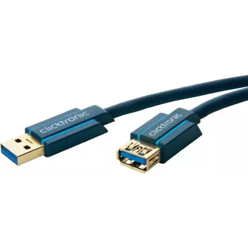 ClickTronic 1,8 m USB 3.0 A/A t/v 1,8 m USB A USB A zils USB kabelis (70119)