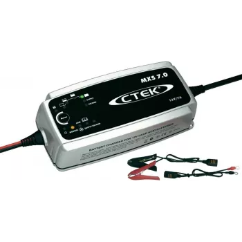Baterijas lādētājs CTEK MXS 7.0 12V 7A — 12 V, 7 A regulējams lādētājs ar daudzpakāpju uzlādi