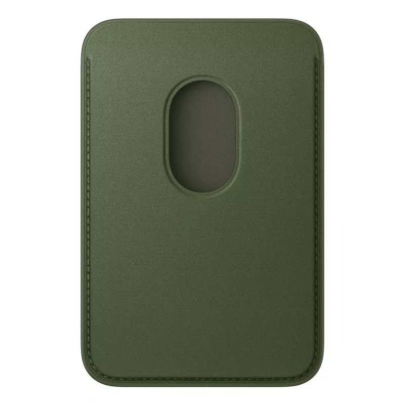 Karšu turētājs Apple iPhone FineWoven Wallet ar MagSafe Moss zaļa Microtwill