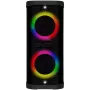 Portatīvais skaļrunis SVEN PS-950, melns, jauda 2x80W (RMS), TWS, Bluetooth, IPx4, FM, USB, microSD, LED displejs, litija baterija