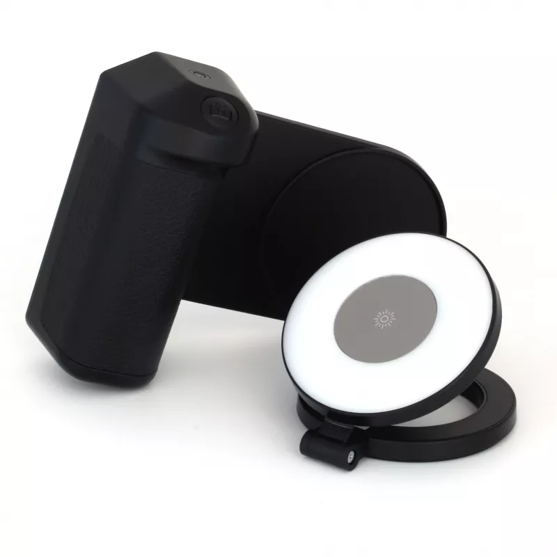 Pašbildes gaisma RealPower Selfie MagFree LED melna balta ABS PU