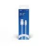 USB 2.0 kabelis SAVIO CL-168, USB A (vīrišķais) uz USB C (vīrišķais), 3 m, balts