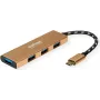 ROLINE 14.02.5049-5 - USB 3.2 Gen 1 (3.1 Gen 1) Type-C - USB 3.2 Gen 1 (3.1 Gen 1) Type-C - 5000 Mbit/s - Zelts - akrilnitrila butadiēna stirols (ABS) - Alumīnijs - Apaļš kabelis