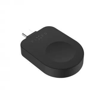 FIXED FIXDW-AWAP-BK USB-C uzlādes adapteris Apple Watch Powerstation Uni, kompakts rezerves