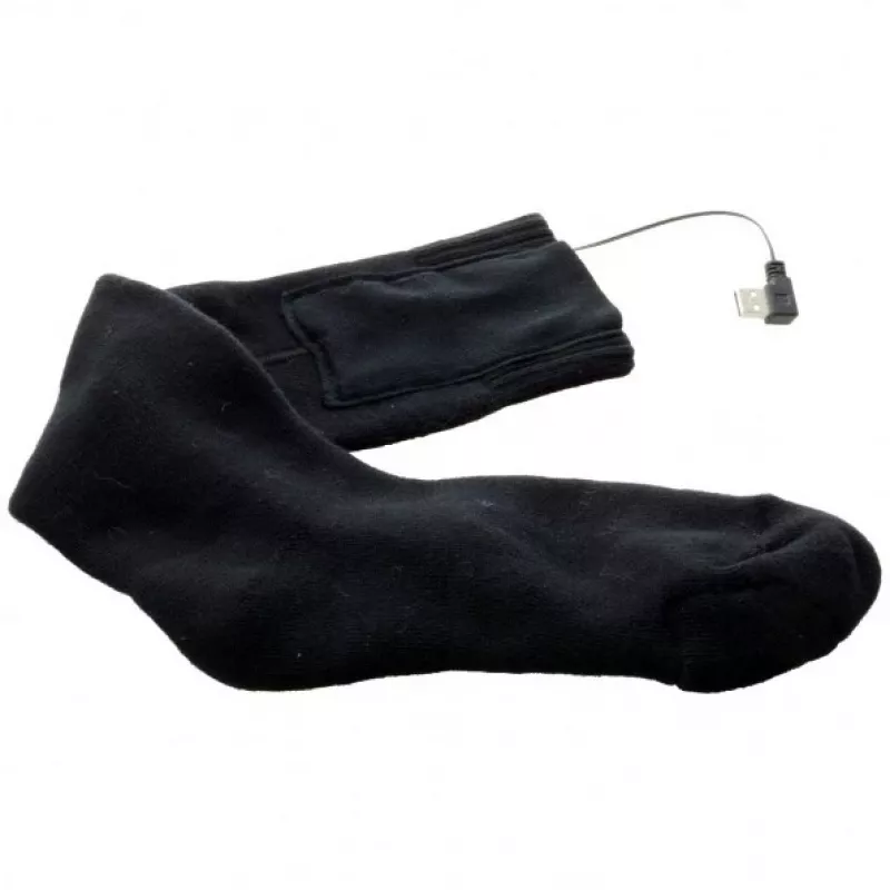 Sporta zeķes Glovii GQ2L unisex L ar integrētu apsildes elementu, kokvilnas/elastāna maisījums, melnas/sarkanas