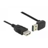 USB kabelis DeLOCK 1m USB 2.0-A uz USB 2.0-A melns