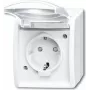 BUSCH JAEGER 20 EBW-54 - CEE 7/3 - 2P+E - Balta - IP44 - 250 V - 16 A