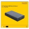 HDD korpuss DeLOCK 42612 Melns 3,5 collas