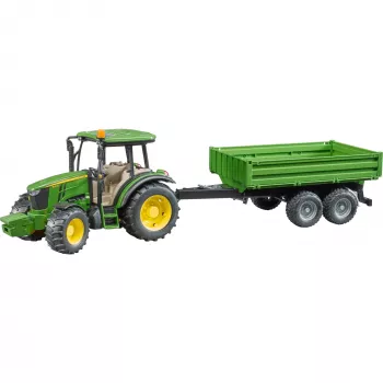 Traktora modelis BRUDER John Deere 5115 M ar pašizgāzēju