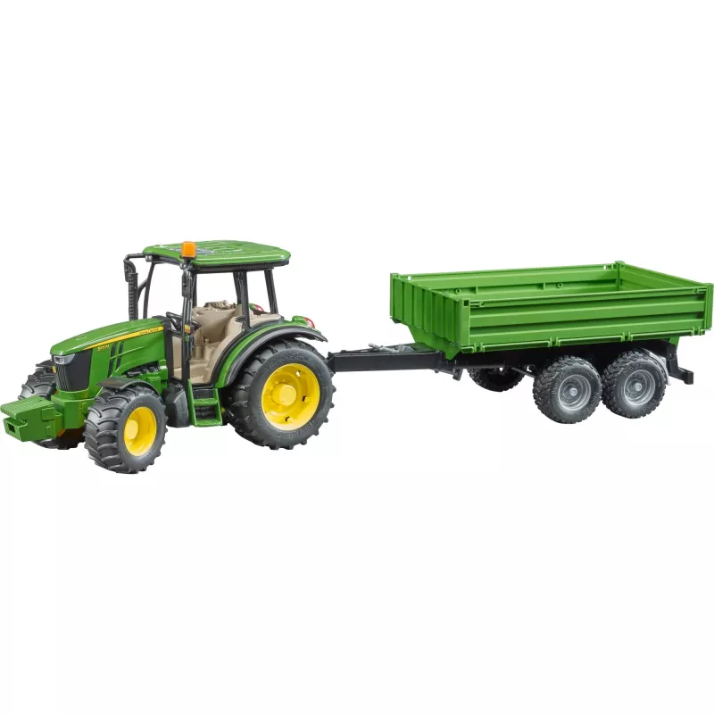 Traktora modelis BRUDER John Deere 5115 M ar pašizgāzēju