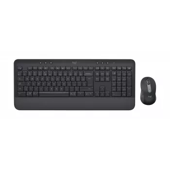 Logitech Signature MK650 for Business - Tastatūras un peles komplekts - Bezvadu - 2,4 GHz, Bluetooth LE - QWERTY - Spāņu - Grafīts